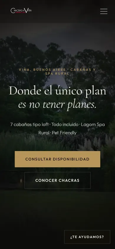 Inicio de Chacras de Viña visto desde un teléfono.