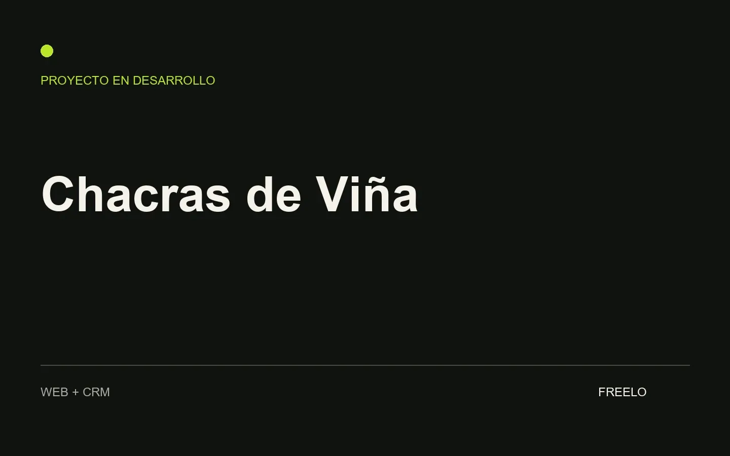 Presentación provisoria del proyecto Chacras de Viña.