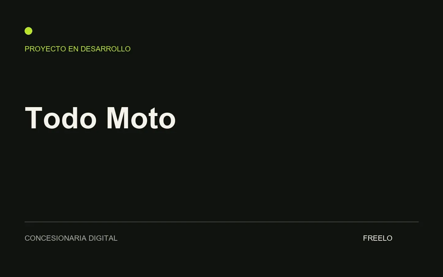 Presentación provisoria del proyecto Todo Moto.